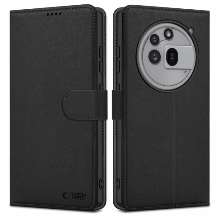 Tech-Protect - Tech-Protect Nothing Phone 3a Pro Plånboksfodral - Matt Svart