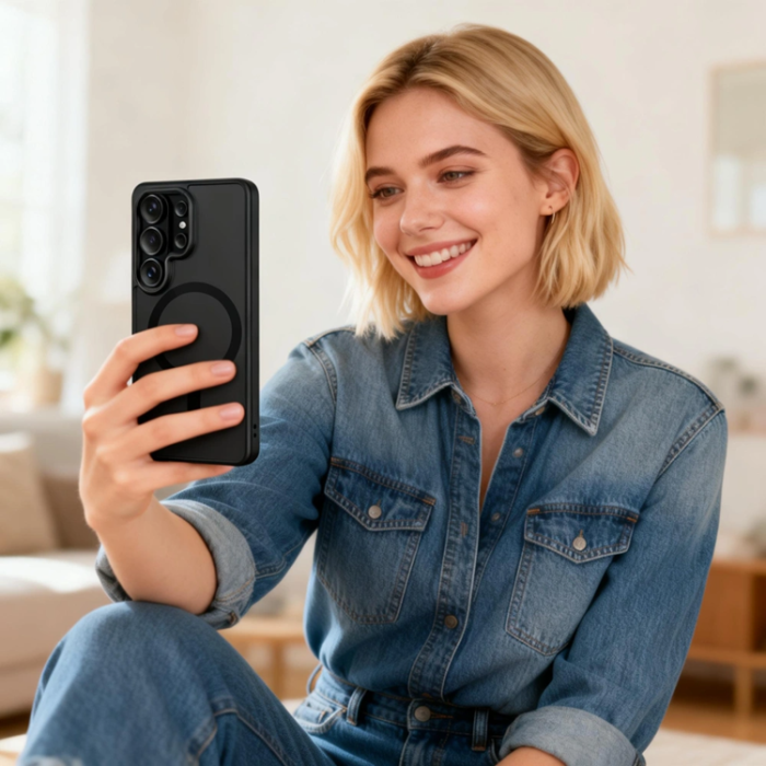 Tech-Protect - Tech-Protect Mobilskal För Galaxy S26 Ultra Magsafe Magmat - Svart/Clear