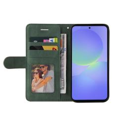 OEM - Samsung Galaxy A37 Pl&aring;nboksfodral Konstl&auml;der - Gr&ouml;n