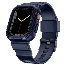 Kingxbar - Kingxbar Apple Watch 4/5/6/7/8/SE (38/40/41mm) Armband CYF106 - Blå