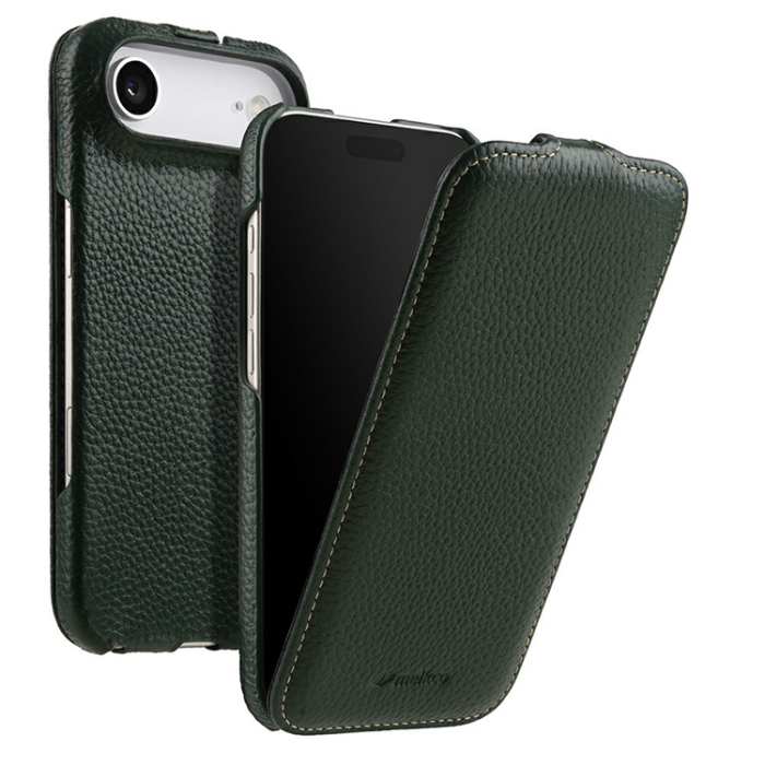 Melkco - MELKCO iPhone Air Mobilskal MagSafe Äkta Läder+PC - Grön