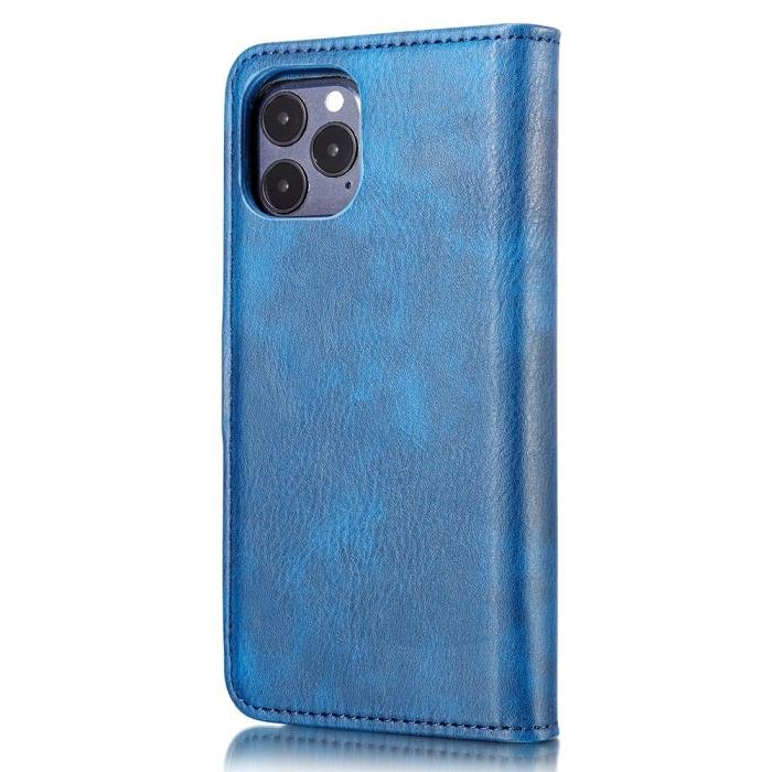 DG.MING - DG.MING Äkta Läder Plånboksfodral iPhone 13 Pro Max - Blå