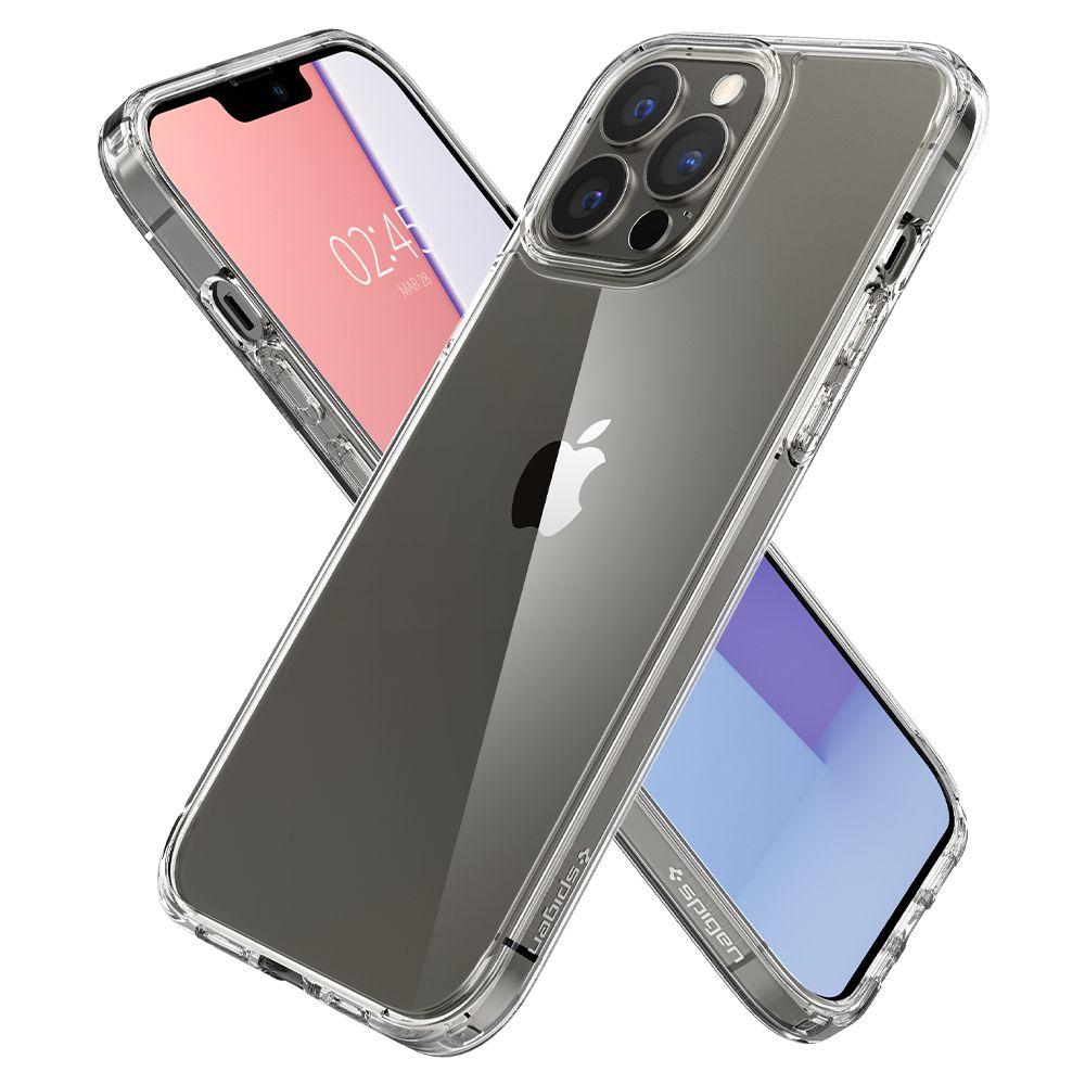 Spigen Ultra Hybrid Mobilskal iPhone 13 Pro Max - Crystal Clear | 2353 | AlltMobil