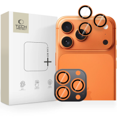 Tech-Protect - Tech-Protect iPhone 17 Pro/17 Pro Max Härdat Glas Kameraskydd - Cosmic Orange