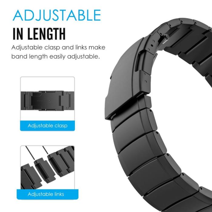 Tech-Protect - Tech-Protect Stålband Garmin Fenix 3/5X/3HR/5X Plus/6X/6X Pro/7X Svart