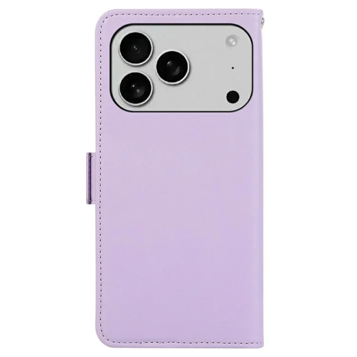 ABEEL - ABEEL iPhone 17 Pro Max Plånboksfodral Läder RFID Skydd