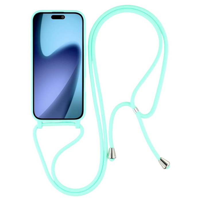 A-One Brand - iPhone 17 Air Mobilskal TPU Shockproof med Lanyard - Mintgrön