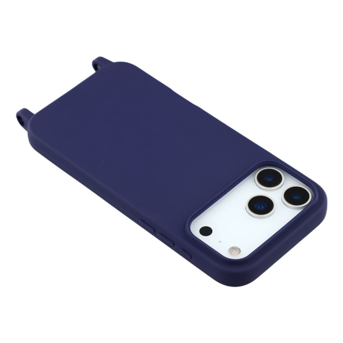 A-One Brand - iPhone 17 Pro Max Mobilskal TPU Shockproof med Lanyard - Mörkblå