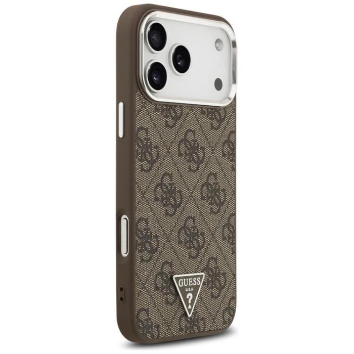 Guess - Guess iPhone 17 Pro Max Mobilskal MagSafe 4G Triangle Logo - Brun