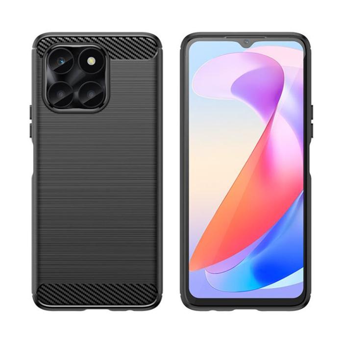 OEM - Huawei Honor X6a Mobilskal Carbon - Svart