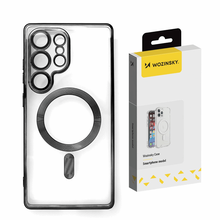 Wozinsky Galaxy S25 Ultra Mobilskal Magsafe Electroplated - Svart | 2353 | AlltMobil