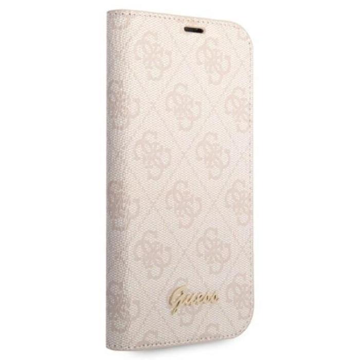 Guess - GUESS iPhone 14 Pro Max Plånboksfodral Vintage Gold Logo - Rosa