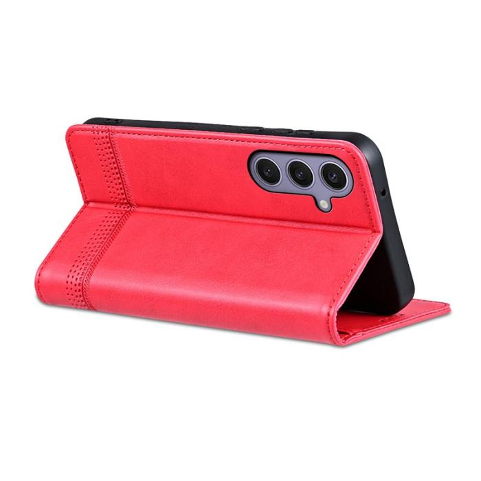 AZNS - AZNS Samsung Galaxy S26 Fodral Äkta Läder - Röd
