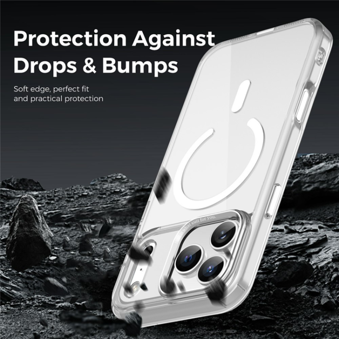 A-One Brand - iPhone 17 Pro Max Mobilskal MagSafe Transparent TPU+PC - Clear