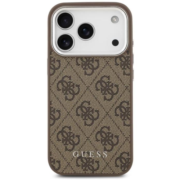 Guess - Guess iPhone 17 Pro Mobilskal MagSafe 4G Classic Logo - Brun