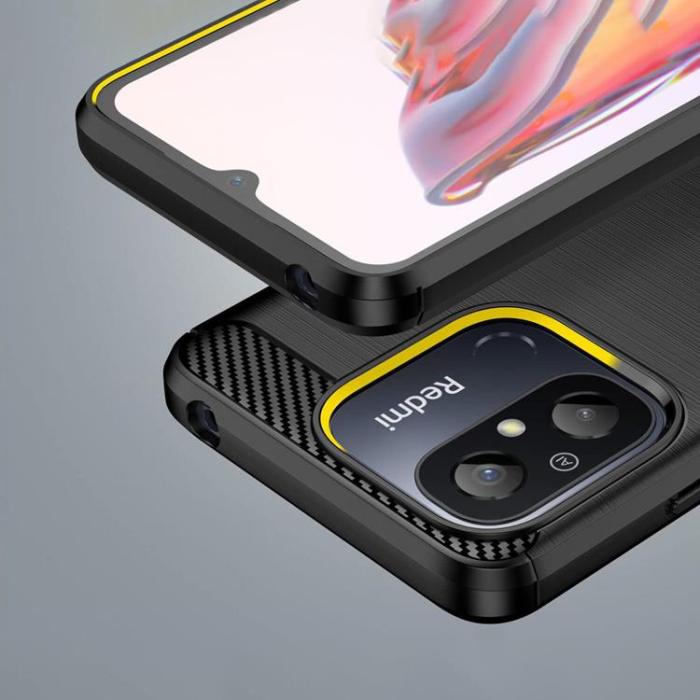 Tech-Protect - Tech-Protect MXiaomi Redmi 12C Mobiskal Carbon Silicone