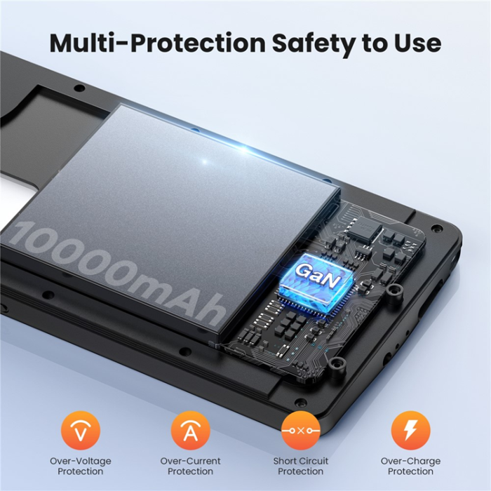 A-One Brand - Galaxy S23/S22 5G Batteriskal 10000mAh - Svart