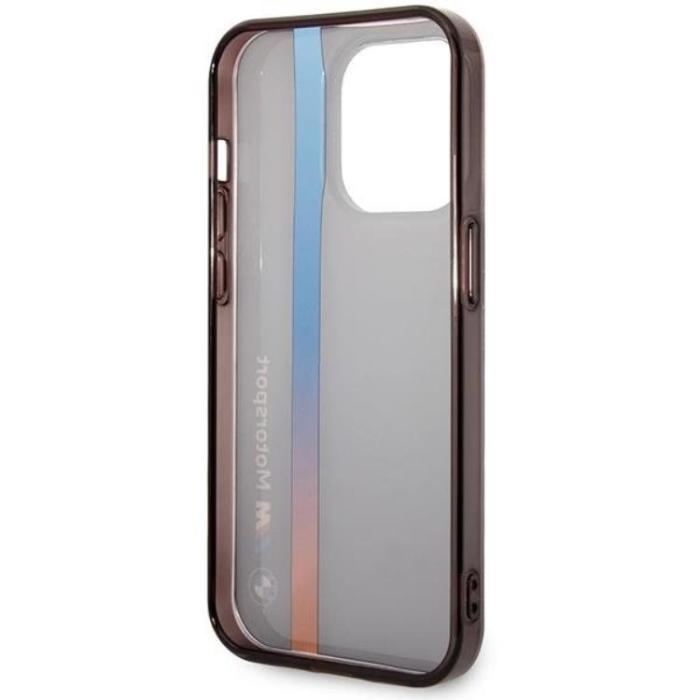 BMW - BMW iPhone 14 Pro Mobilskal IML Tricolor Stripe - Svart