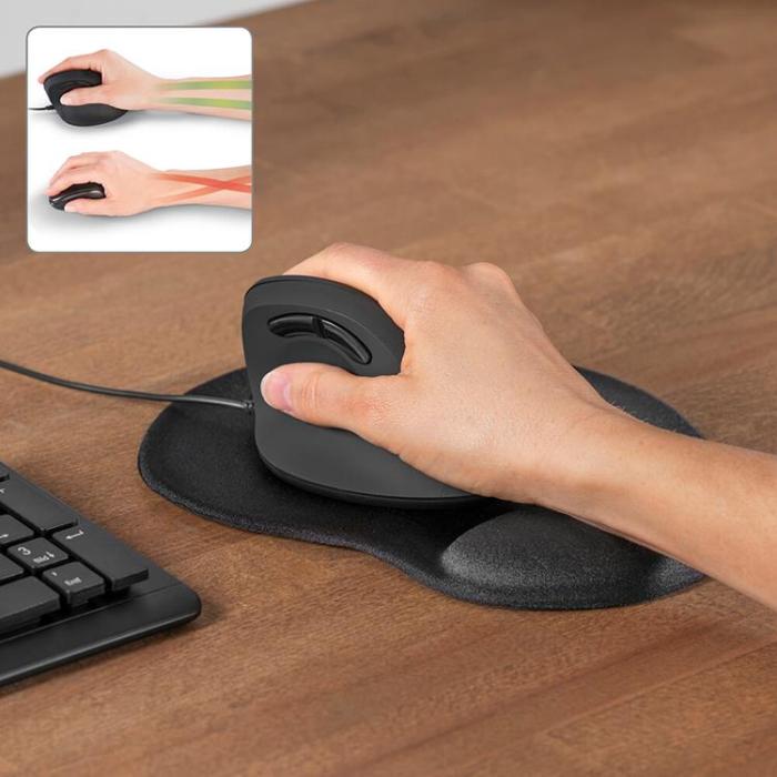 Hama - HAMA Musmatta Ergonomisk - Svart