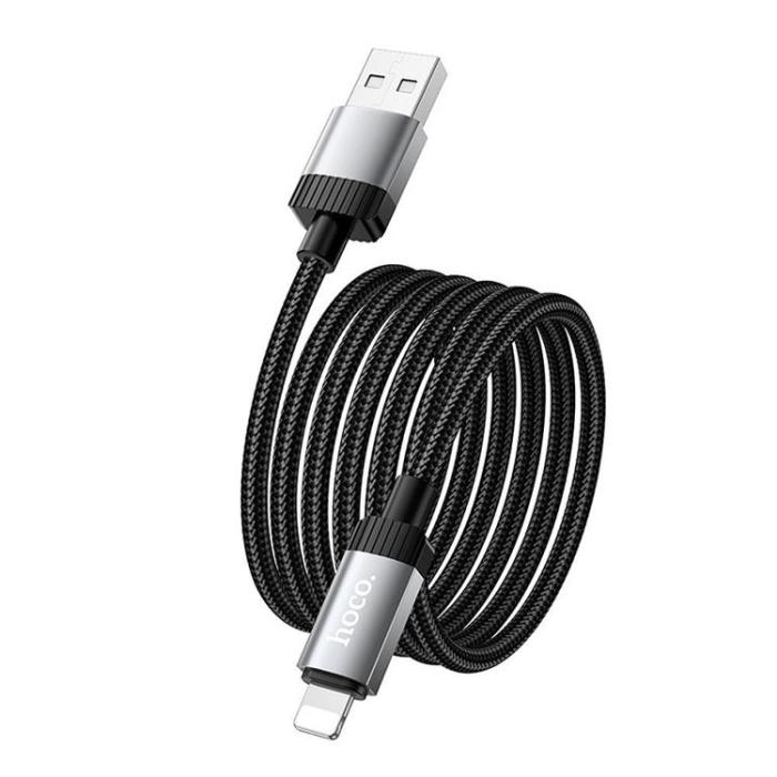 Hoco - HOCO USB-A till Lightning Kabel 2.4A 1m X117 - Svart