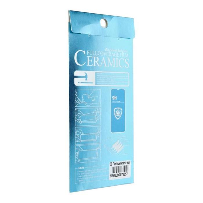 OEM - iPhone 16 Plastfilm Skärmskydd 5D Full Glue Ceramic - Svart
