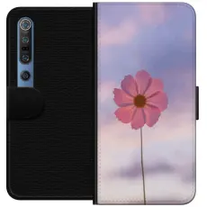 Gustaf - Pl&aring;nboksfodral till Xiaomi Mi 10 Pro 5G med Rosa blomma
