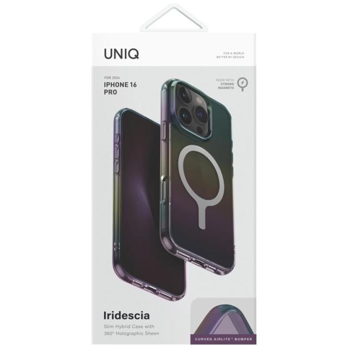 UNIQ - UNIQ iPhone 16 Pro Mobilskal MagSafe Iridescia - Midnatt
