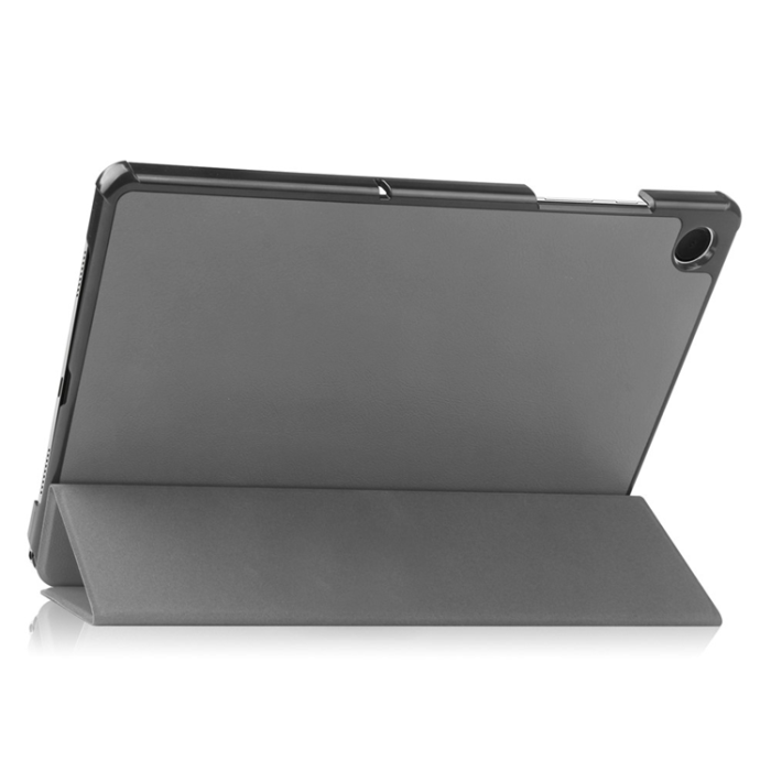 A-One Brand - Galaxy Tab A9 Plus Fodral Tri-Fold KonstLäder - Grå