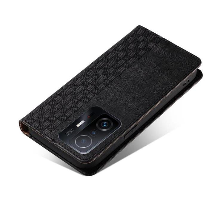 OEM - Galaxy A12 (2020/2021) Plånboksfodral Magnet Strap - Svart
