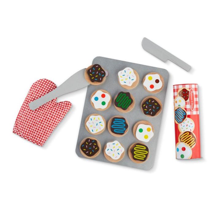 MND - MND Träleksak Wooden Food Playset Slice and Bake Cookies