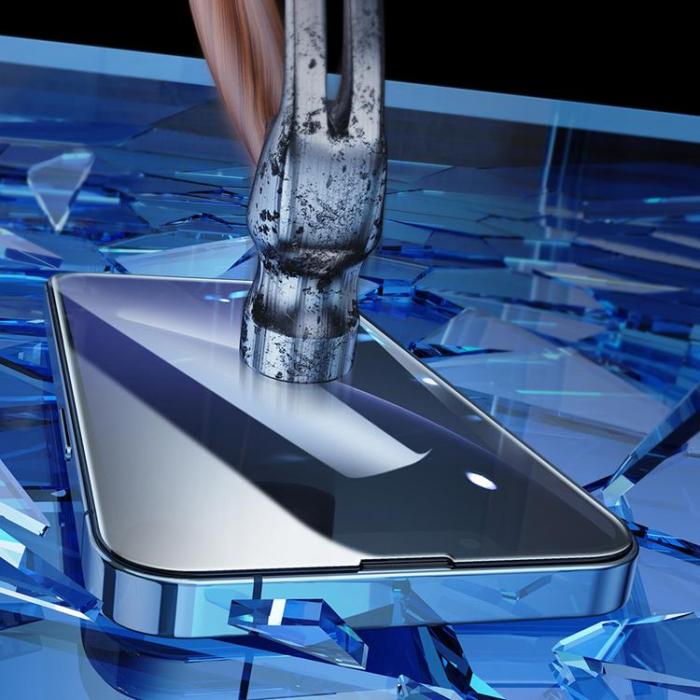 Joyroom - Joyroom iPhone 14 Pro Max Härdat Glas Skärmskydd Mounting kit