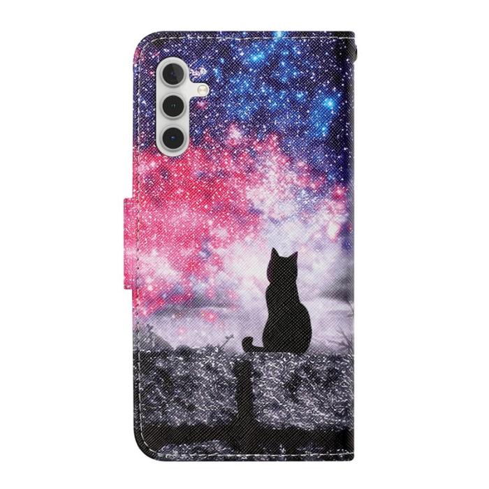 OEM - Mobilfodral för Samsung Galaxy S26 Plus Konstläder - Galaxy Katt