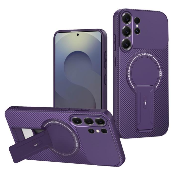 OEM - Mobilskal för Samsung Galaxy S26 Ultra Kickstand PC + TPU - Lila