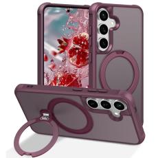 OEM - Mobilskal f&ouml;r Samsung Galaxy S26 Magnetiskt Kickstand TPU - Vinr&ouml;d