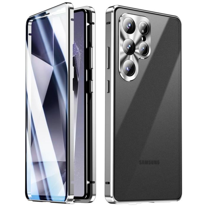 OEM - Mobilskal för Samsung Galaxy S26 Ultra Dubbel Sidor Härdat Glas Magnetisk