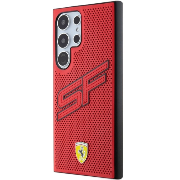 Ferrari - Ferrari Galaxy S24 Ultra Mobilskal Big SF Perforated - Röd