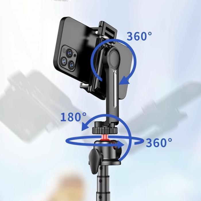 Tech-Protect - Tech-Protect Bluetooth Selfie Stick Tripod Flexible L07S - Svart