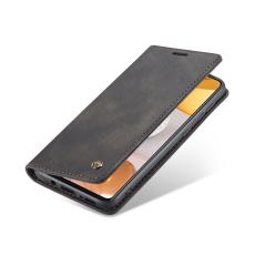 Caseme - CASEME 013 Wallet Mobilskal i Konstl&auml;der f&ouml;r Samsung Galaxy S21+ 5G - Svart