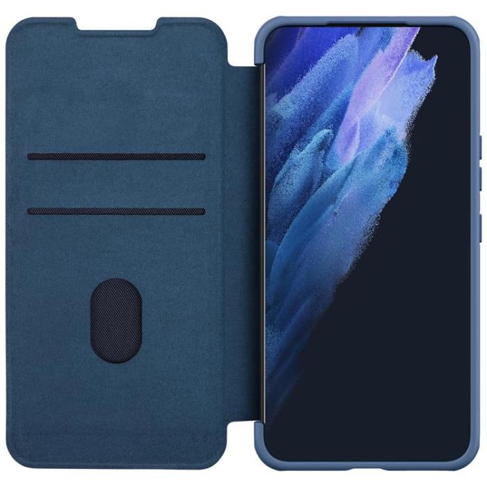UTGATT1 - Nillkin Galaxy S22 Plus Plånboksfodral Kameraskydd Holster Flip - Blå