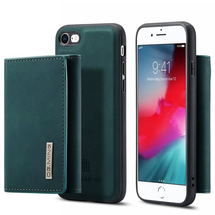 DG.MING - DG.MING M1 Series Plånboksfodral Konstläder för iPhone 7/8/SE 2020/2022 - Grön