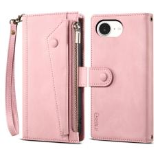 ESEBLE - ESEBLE Star Series iPhone 16e Pl&aring;nboksfodral Konstl&auml;der - Ros&eacute;guld