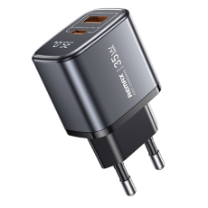 Remax - REMAX GaN Snabbladdare 35W USB-C - USB-A 30W EU U2-AC - Svart