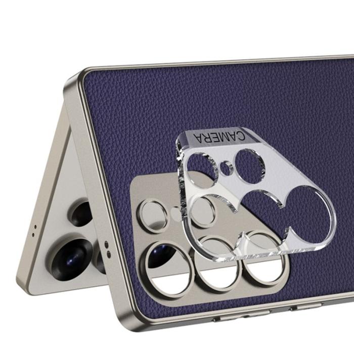 GKK - GKK Samsung Galaxy S25 Ultra Fodral PU TPU PC Skydd - Svart