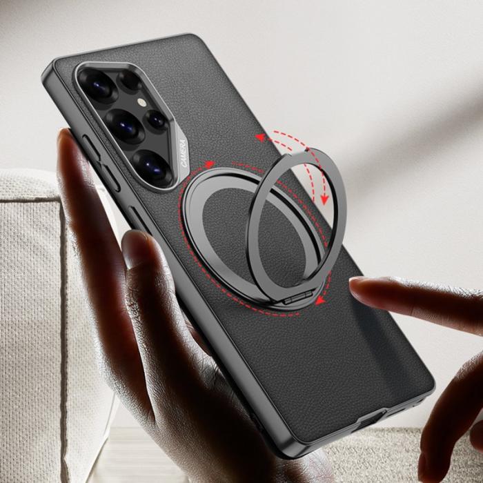 GKK - GKK Mobilskal till Samsung Galaxy S25 Ultra PU + TPU + PC - Svart