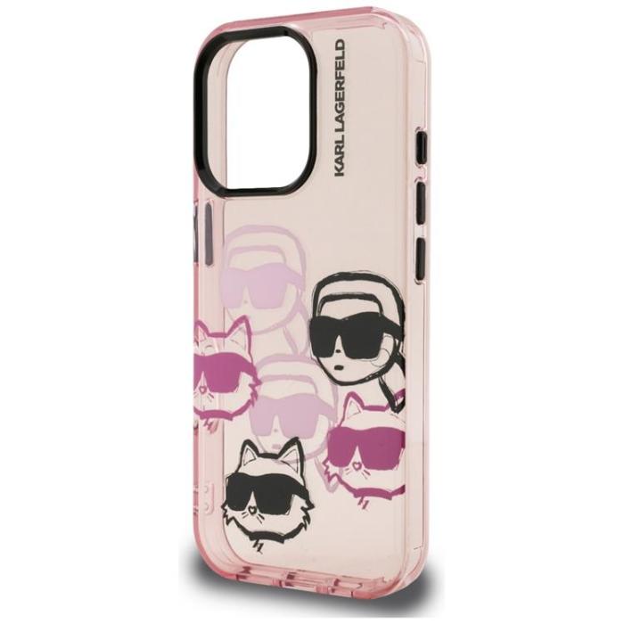 KARL LAGERFELD - Karl Lagerfeld iPhone 16 Pro Mobilskal IML Multi K&C Head - Rosa