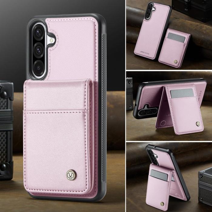 JEEHOOD - JEEHOOD J06 Konstläder fodral till Samsung Galaxy A26 5G - Rosa