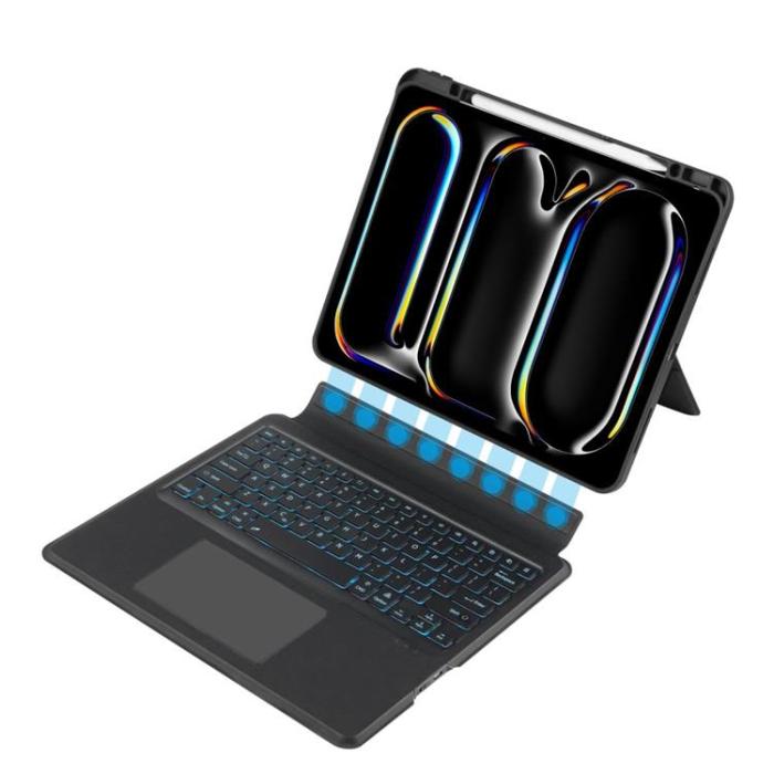 Tech-Protect - Tech-Protect iPad Pro 13 (2024) Fodral + Engelskt Tangentbord