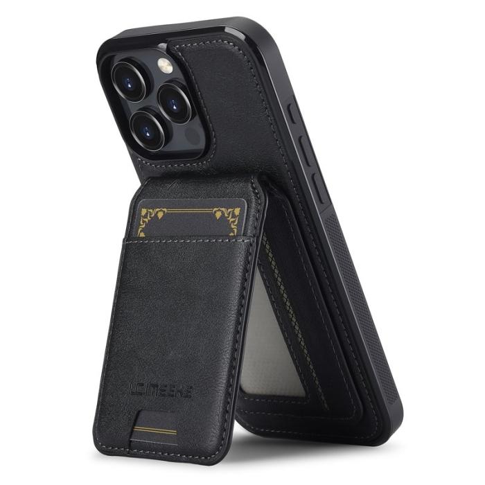 LC.imeeke - LC.IMEEKE L3 iPhone 16 Pro Fodral KonstLäder - Svart
