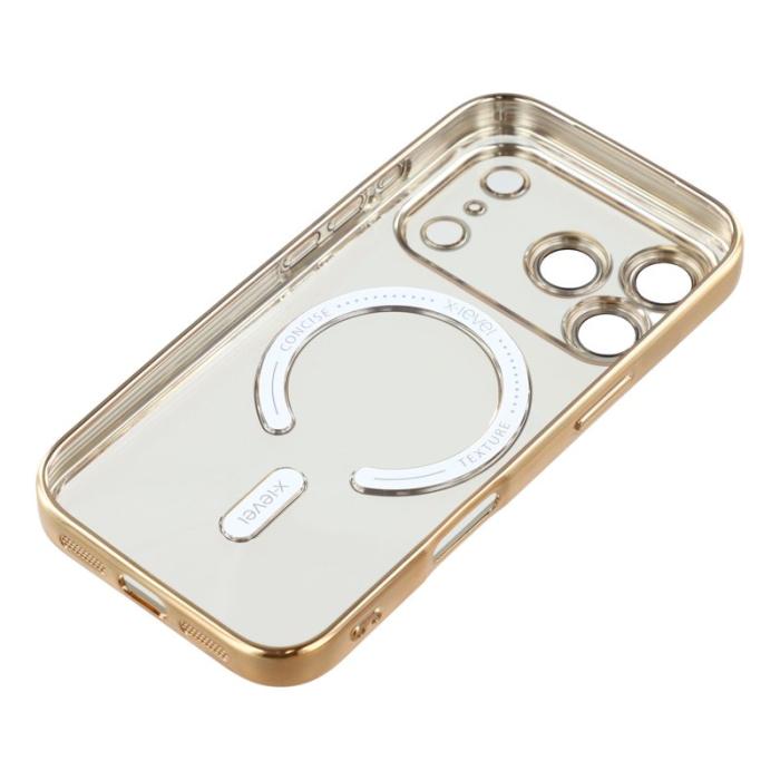 X-Level - X-LEVEL iPhone 17 Pro Fodral MagSafe Guld Full Kamera Skydd