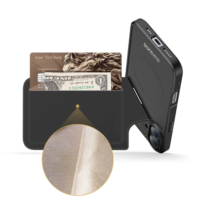 Dux Ducis - Dux Ducis iPhone 16 Mobilskal MagSafe korthållare Rafi II